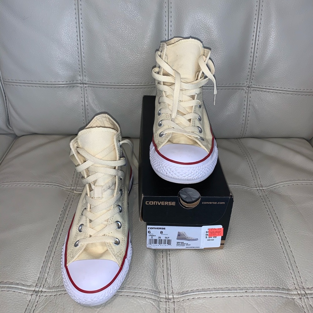 Yellow Converse Hi-tops